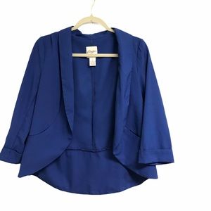 Candie’s Royal Blue Lightweight Peplum Blazer